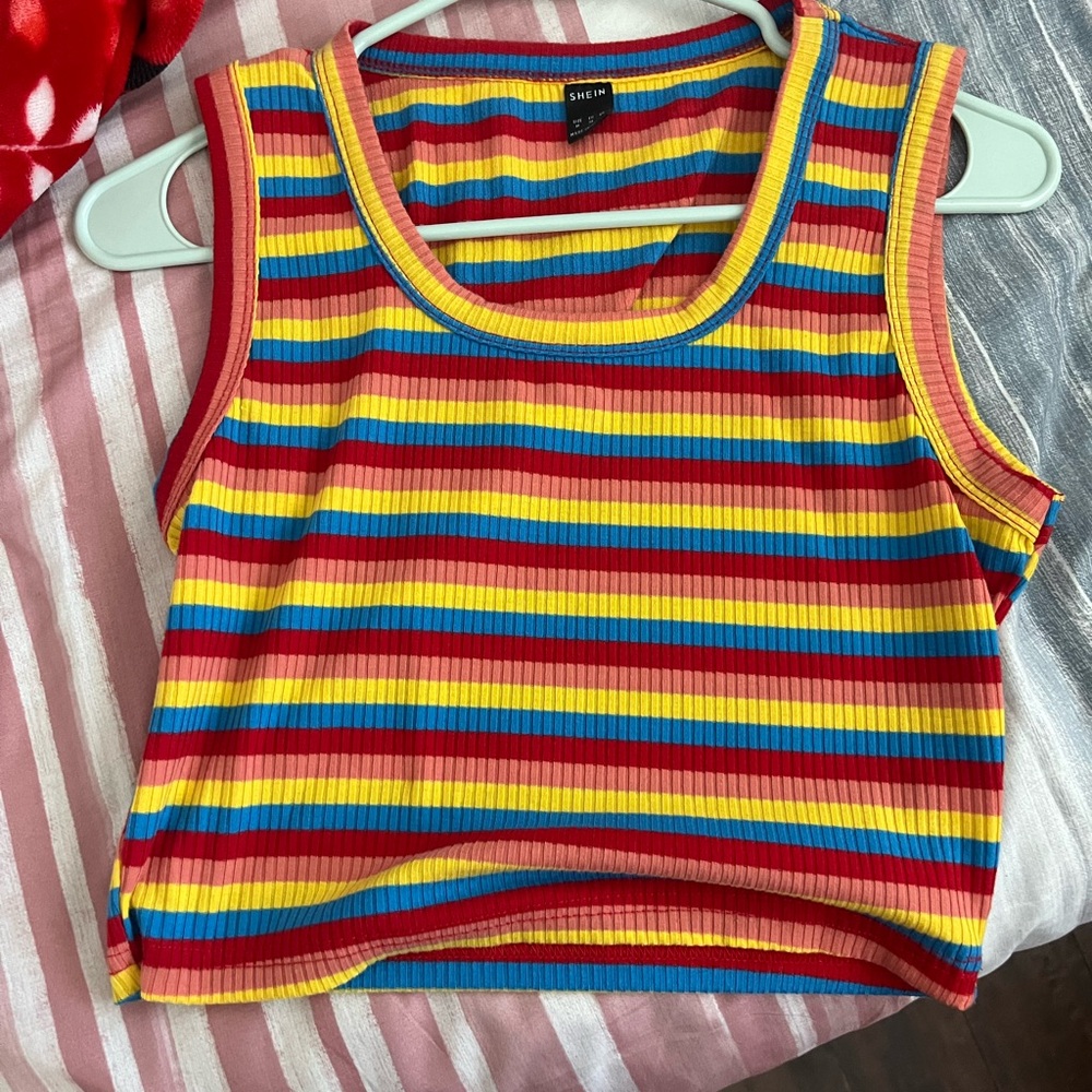 SHEIN Multicolor Striped Tank Top